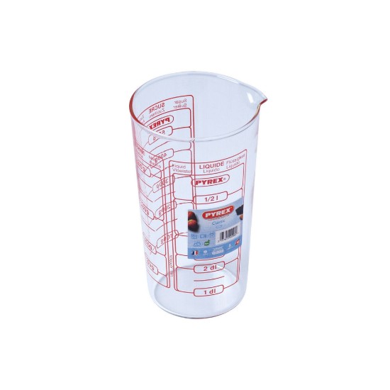 Borosilikat camdan yapılmış yüksek ölçüm kabı, "Klasik", 500 ml - Pyrex