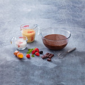 Sæt med 3 skåle, lavet af varmebestandigt glas, "Classic" - Pyrex