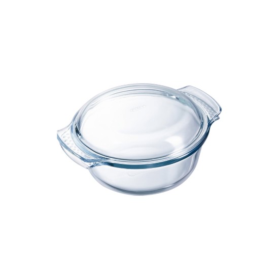 Okrogla posoda s pokrovom, iz toplotno odpornega stekla, 1,5 L + 0,6 L, "Classic" - Pyrex