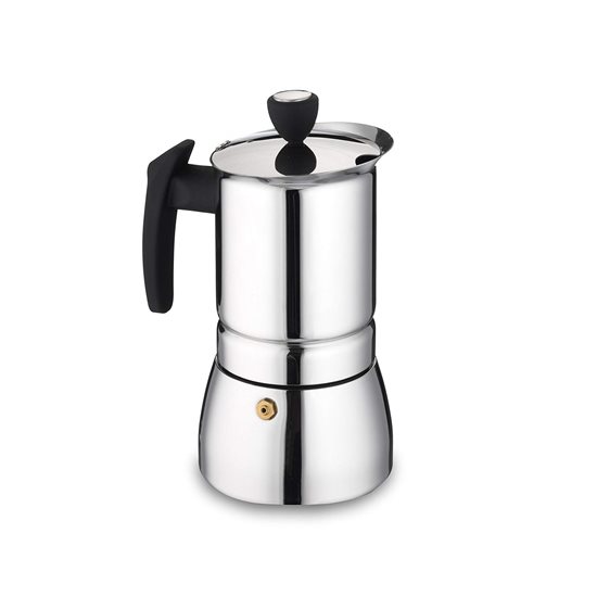 Paslanmaz çeliktan yapılmış "Cafe Ole Classic" espresso makinesi, 360 ml - Grunwerg 