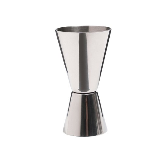 Dubbelmått cocktailglas, 25/50 ml, rostfritt stål, silverfärgad - Kitchen Craft