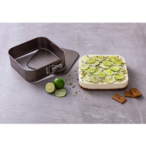 Moule carré, avec fond amovible, "ASIMETRIA", 24 cm, acier au carbone - Pyrex