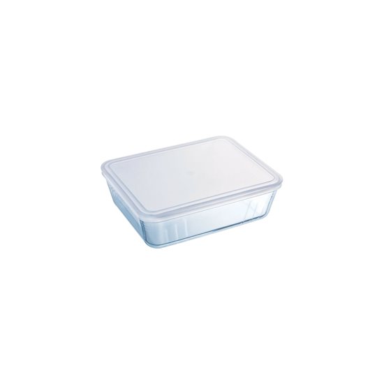 Recipiente para alimentos retangular "Cook & Freeze", feito de vidro resistente ao calor, com tampa plástica, 800 ml – Pyrex