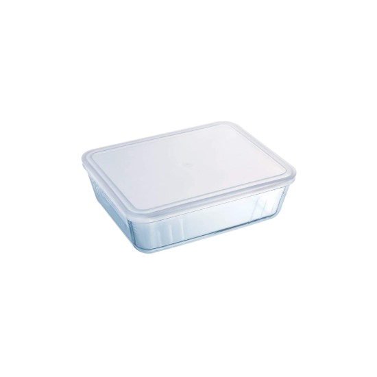 Komplektis 2 ristkülikukujulist toidunõu, kaanega, kuumakindlast klaasist "Cook & Freeze", 1,5L / 2,6L - Pyrex