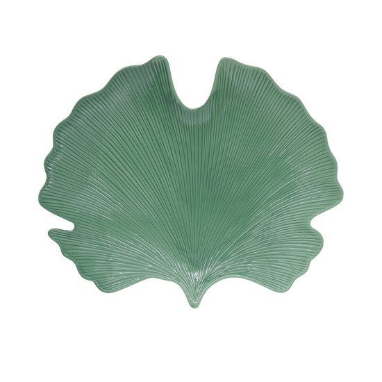 Porcelianinė lėkštė "Leaves Light Green", 35 x 29 cm - Nuova R2S 