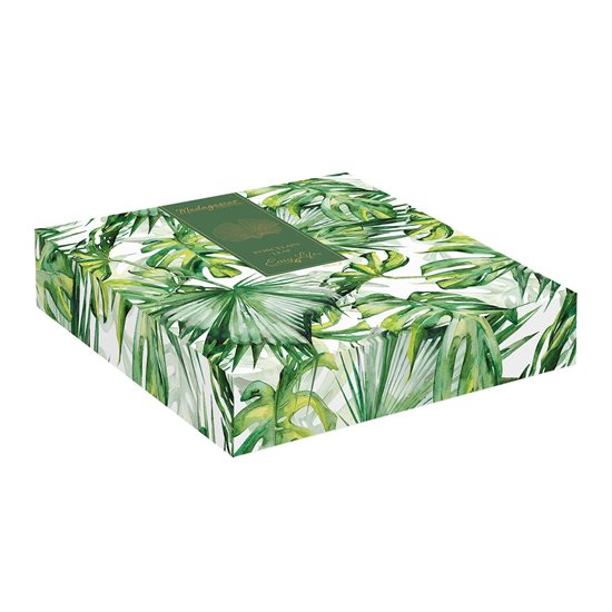 "Leaves Light Green" porcelain platter, 35 x 29 cm - Nuova R2S 