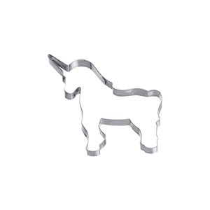 Unicorn-shaped biscuit cutter, 10 cm, stainless steel - Westmark