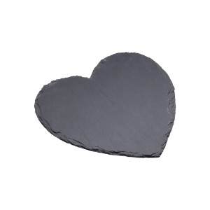 Platter for serving appetizers, heart-shaped, 25 cm, slate - by Kitchen Craft