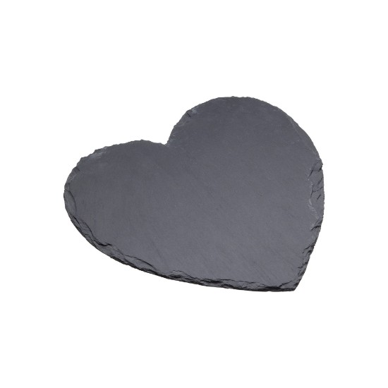 Appetizer serving platter, heart-shaped, 25 cm, slate. 'Artesa' - Kitchen Craft