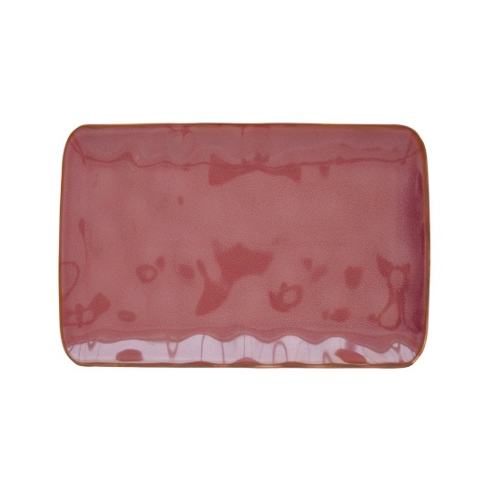 Porcelanowy talerz, 27 x 19 cm, "Interiors Burgundy"- Easy Life