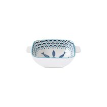Porcelain bowl with handles,15 x 12 cm, "Sea Shore" - Nuova R2S