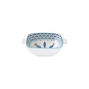 Porcelain bowl with handles,15 x 12 cm, "Sea Shore" - Nuova R2S
