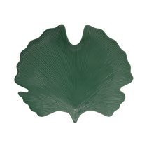 "Tropical Leaves Green" porcelain platter, 35 x 29 cm - Nuova R2S 