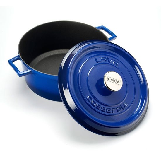 Lonac za umake, lijevano željezo, 28 cm, serija "Trendy", plava - brand LAVA
