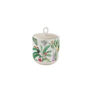 "Tropical Paradise" storage container made of ceramic, 11 x 14 cm  - Nuova R2S