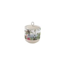 "Tropical Paradise" storage container made of ceramic, 8 x 10 cm  - Nuova R2S