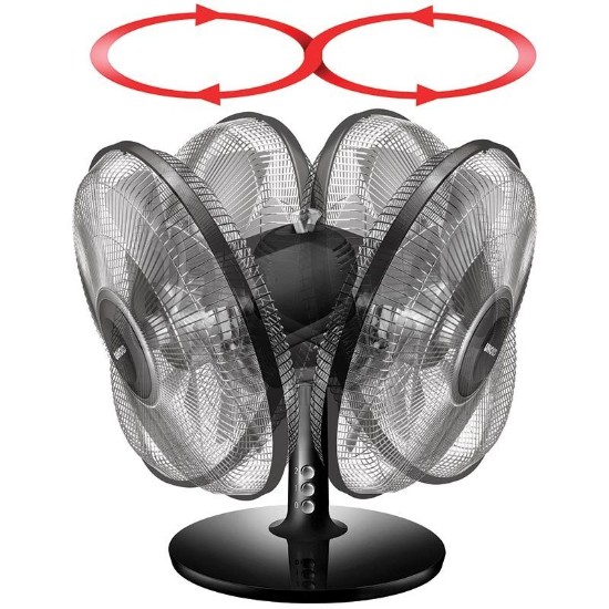  "Silverline" table fan, 25 W black - UNOLD brand