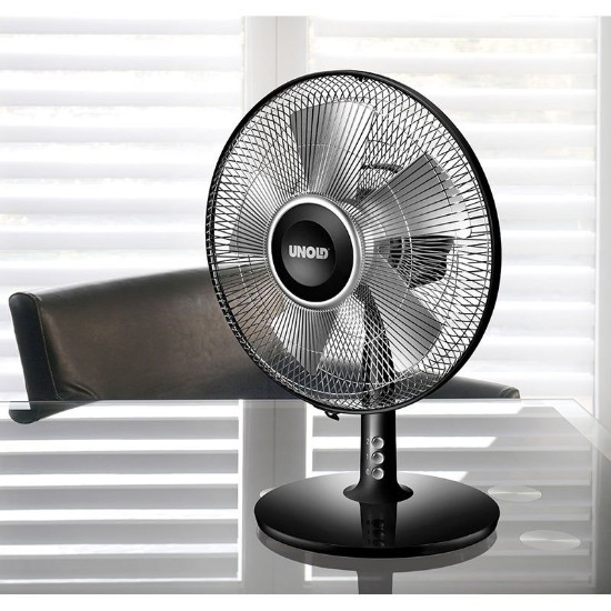 Namizni ventilator "Silverline" 25 W črn - Unold