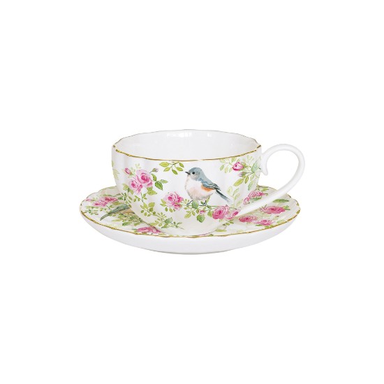 Porceliano arbatos puodelis ir lėkštė, 200 ml, "Spring Time" kolekcija - Nuova R2S