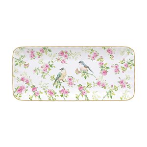 "Spring Time" porcelain platter, 36 x 16 cm  - Nuova R2S