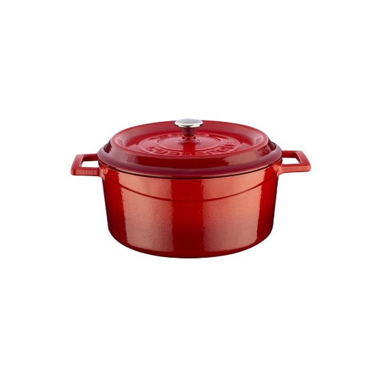 Saucepan, cast iron, 20cm/2.82L, "Trendy", Red - LAVA