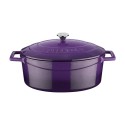 Soikea kattila, valurauta, 29cm/4,7L, "Folk", Violetti - LAVA