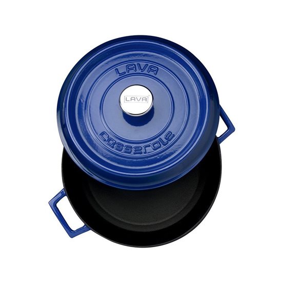 Omakapan, lito železo, 24 cm, "Trendy" paleta, modra - LAVA blagovna znamka