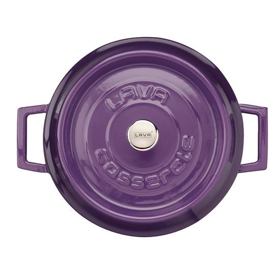 Saucepan, cast iron, 28 cm, <<Trendy>>, purple - LAVA