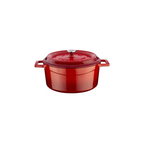 Saucepan <Trendy>, cast iron, 16 cm, red - LAVA