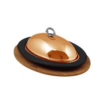 Set of serving platter and oval tray, 32 x 23 cm, LAVA