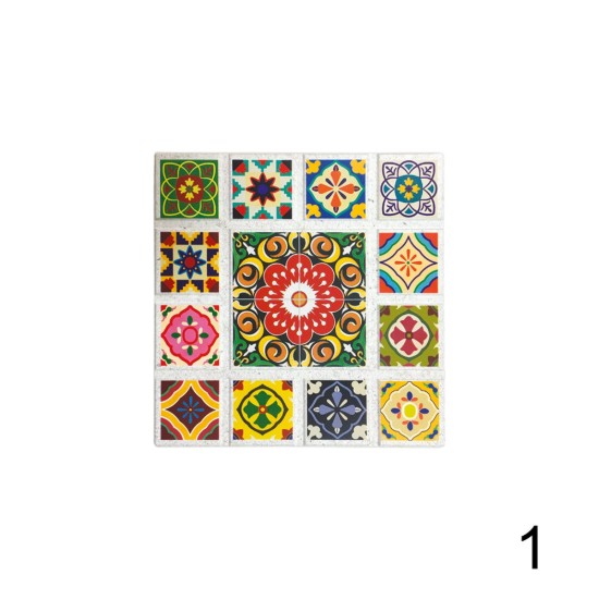 Support en céramique "Maiolica" pour assiettes, 20 x 20 cm - Nuova R2S