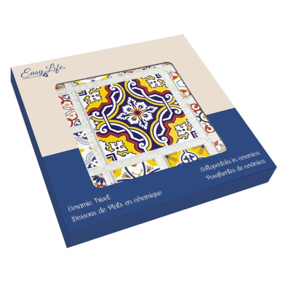 Support en céramique "Maiolica" pour assiettes, 20 x 20 cm - Nuova R2S