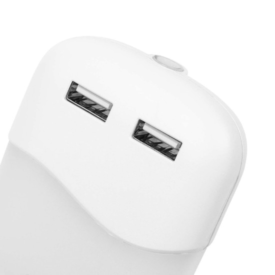 LED night light lamp with 2 USB ports, 0.3 W - Smartwares