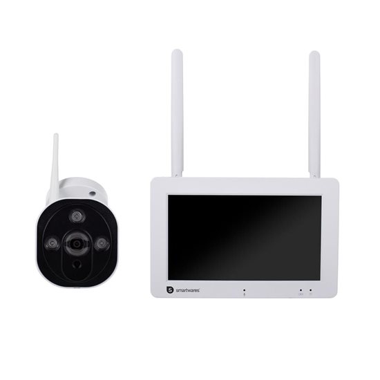 Set telecamera di sicurezza wireless, Full HD, 7" - Smartwares