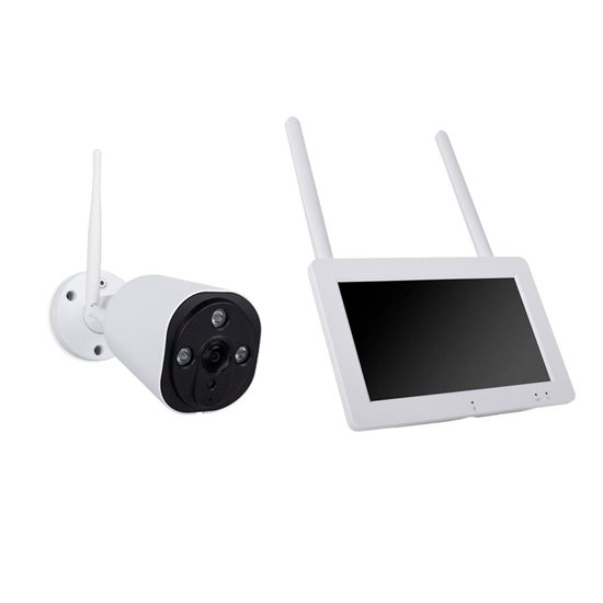 Conjunto de cámara de seguridad inalámbrica, Full HD, 7" - Smartwares