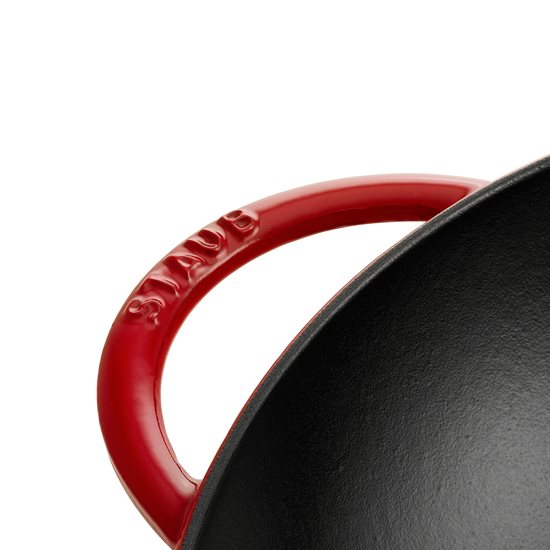  Poêle wok, fonte, 37 cm, Cherry - Staub