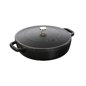 Chistera casserole dish, cast iron, 28 cm, Black - Staub