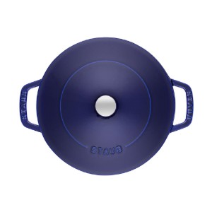 Panela Chistera, ferro fundido, 28 cm, Dark Blue - Staub