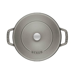 Pota cócaireachta Chistera, iarann teilgthe, 28 cm, Graphite Grey - Staub