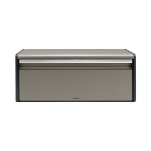 Boîte à pain "Fall Front", acier inoxydable, 46,5 x 25 cm, <<Platinum>> - Brabantia