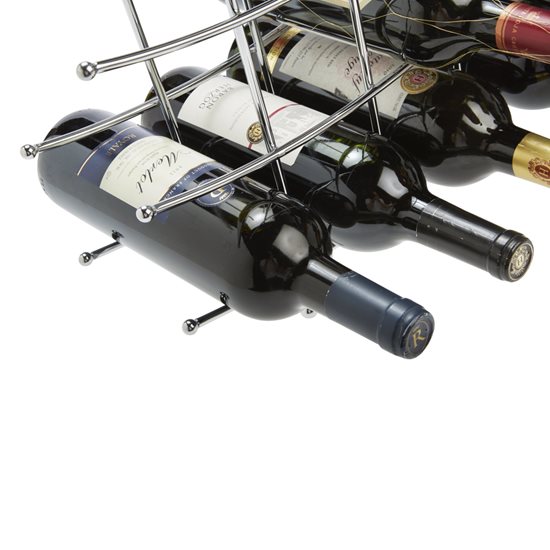 15 wine bottle rack, chrome finish - RTA