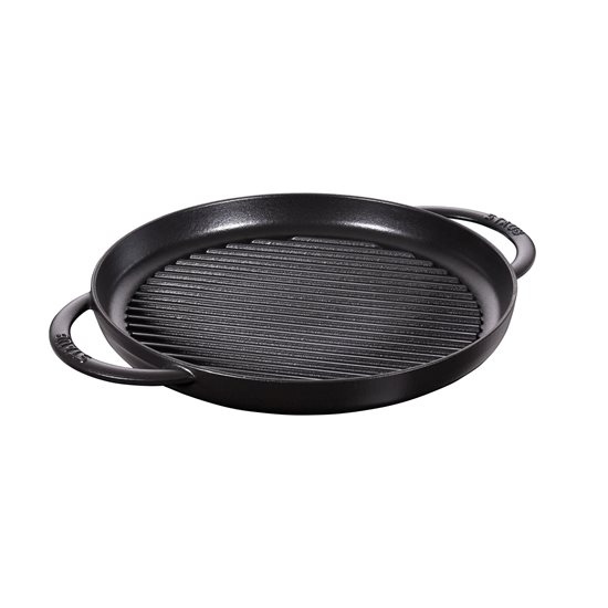 Grill pan, 30 cm, Black - Staub