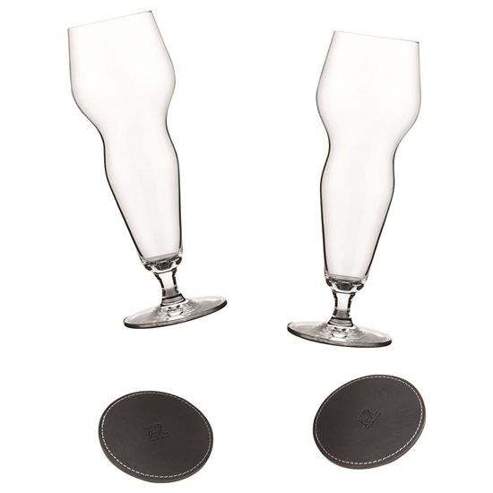 "Bierissime Freshness & Effervescence" set of 2 beer glasses, 330 ml  - Peugeot