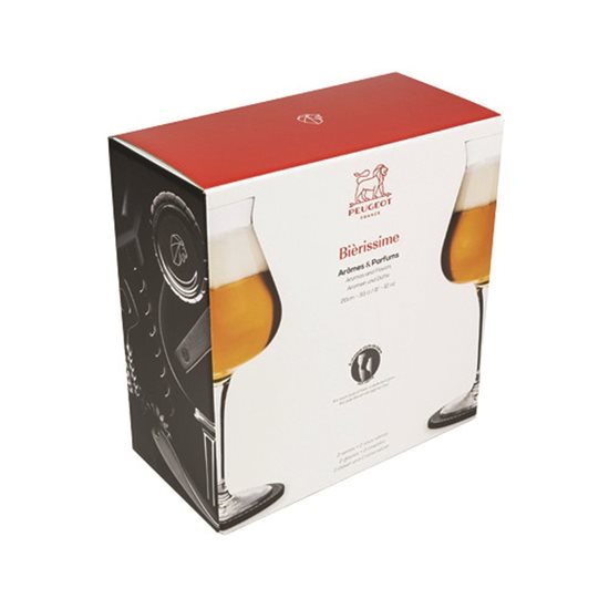 "Bierissime Aromas & Flavours" komplekts ar 2 alus glāzēm, 330 ml - Peugeot