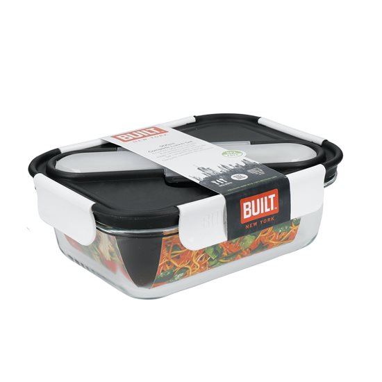Madkasse med bestik, 900 ml, borosilikatglas, Built - Kitchen Craft