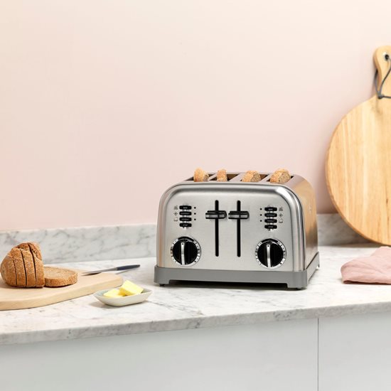 Toaster with 4 slots, 1800 W, "Silver" - Cuisinart