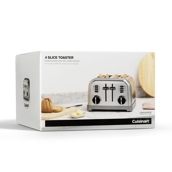 Toaster mit 4 Schlitzen, 1800 W, "Silver" - Cuisinart