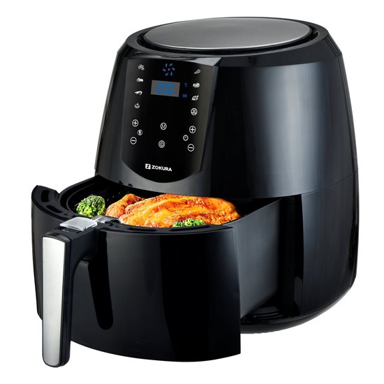 Hot air fryer, 5.2 L, 1800 W - Zokura