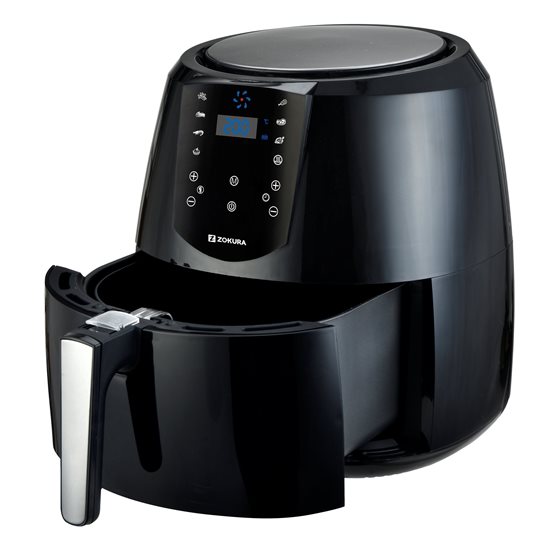 Hot air fryer, 5.2 L, 1800 W - Zokura