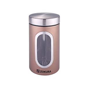 Jar, 800 ml, stainless steel - Zokura